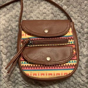 Small Crossbody Textile Purse